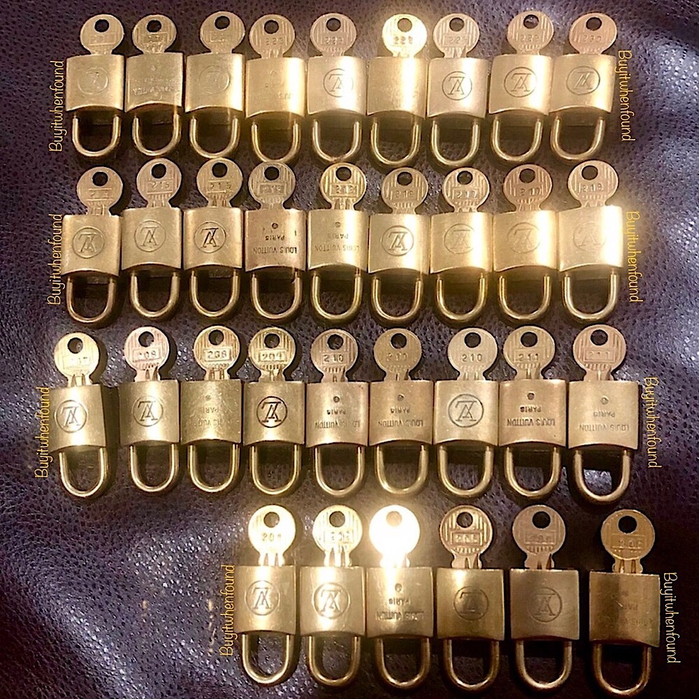 LOUIS VUITTON LV Assorted Lock and Key 200 Series Rare Authentic HTF